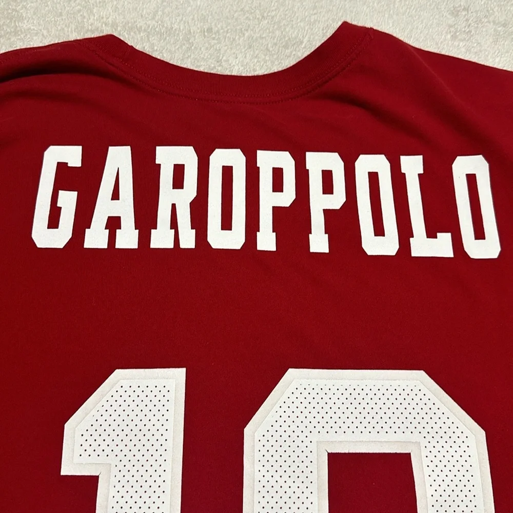 Nike San Francisco 49ers Jimmy Garoppolo 10 Dri-FIT Shirt Mens XL Red NFL - Picture 9 of 9
